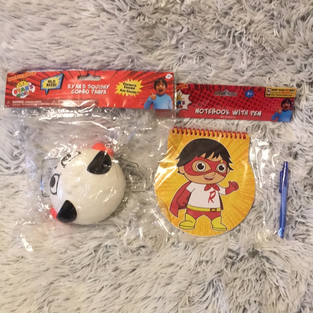Ryan’s World Squishy Combo Panda & Notebook Set